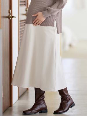 【産前産後対応】【極暖】裏シャギーあったかフレアスカート