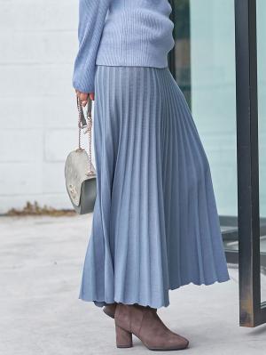 【出産後も長く使える】ニットフレアスカート