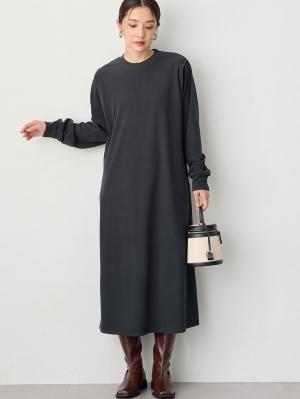 ストレッチリブAラインワンピース