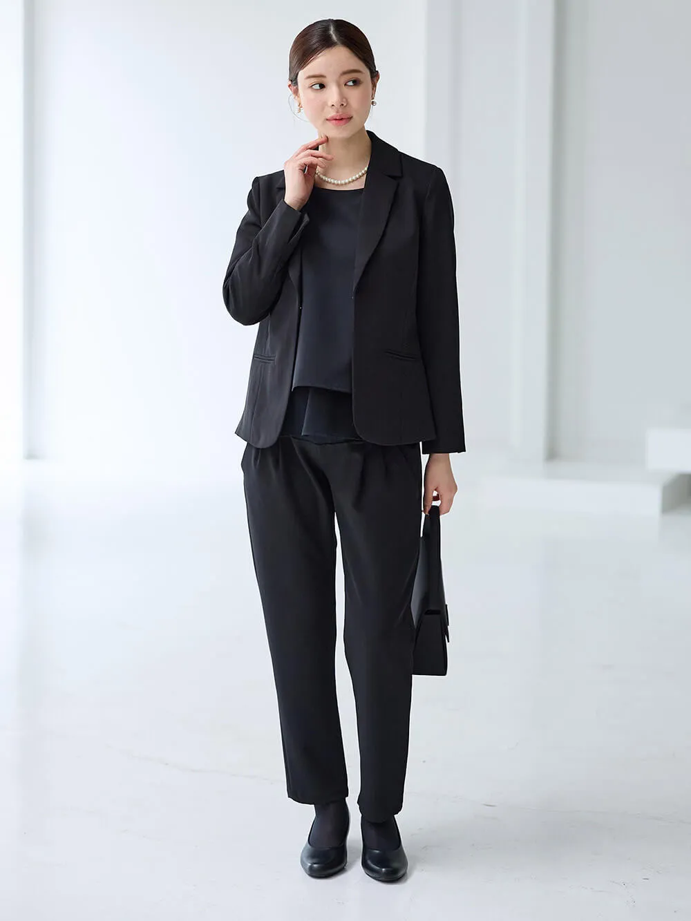 ストレッチジョーゼットセットアップ