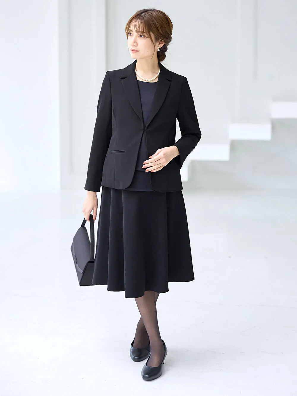 ストレッチジョーゼットセットアップ