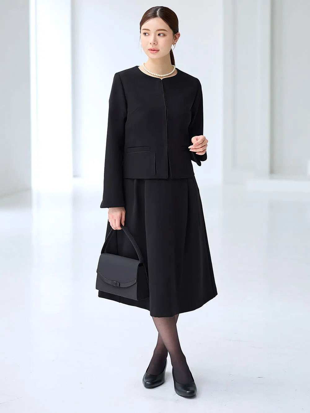 ストレッチジョーゼットセットアップ