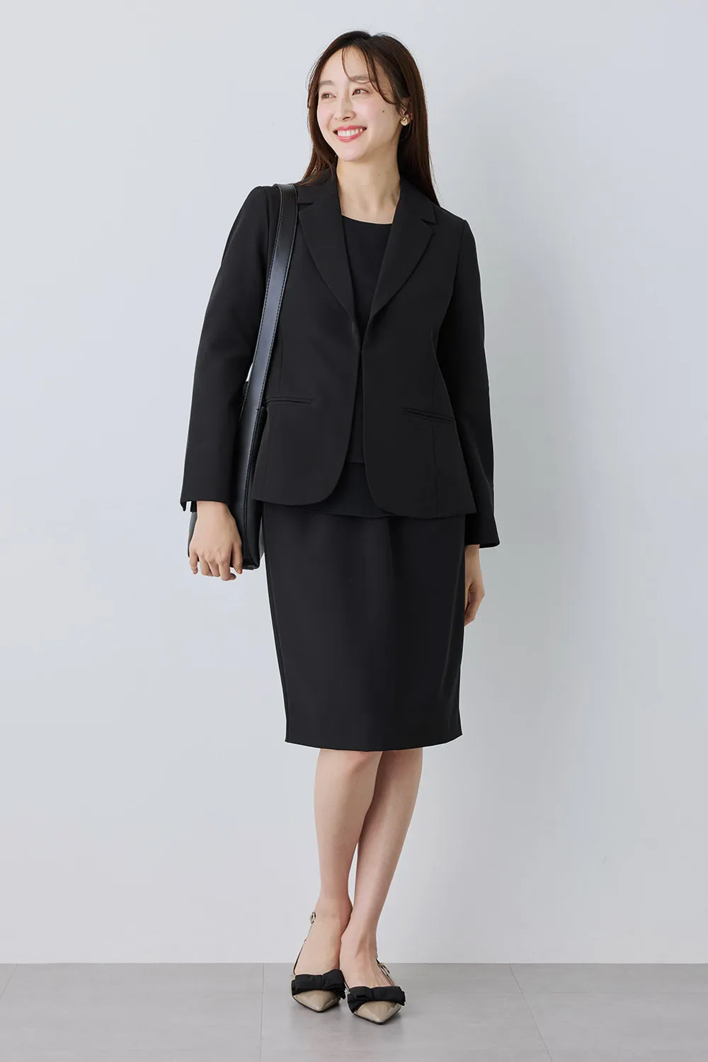 ストレッチジョーゼットテーラードジャケット