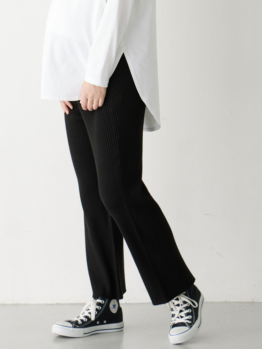 オリジナルJOHN ANKLE SLIT TROUSERS BLACK - 通販 - taku.gr.jp