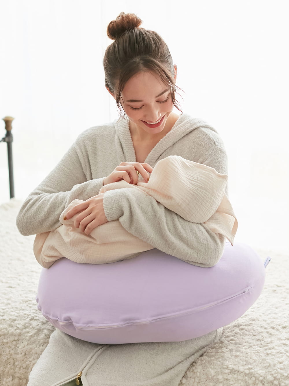 抱き枕・授乳クッション | 【日本製】洗い替えカバー オーガニック 和晒しダブルガーゼ マルチクッション（抱き枕・授乳クッション） ｜マタニティウェア・ 授乳服通販｜ エンジェリーベ 公式