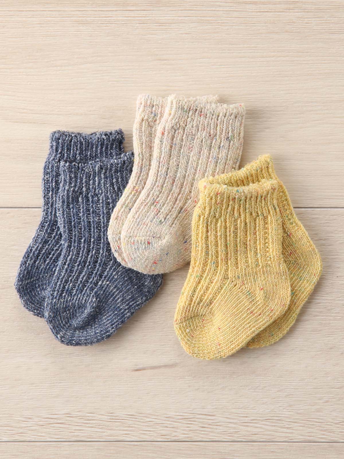 赤ちゃん 靴下 日本製 3足組ベビーソックス ベビー 新生児 服 ベビー用品通販 エンジェリーベ 公式