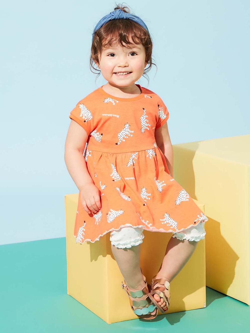 日本製 Moujonjon プリントワンピース ベビー 新生児 服 ベビー用品通販 エンジェリーベ 公式